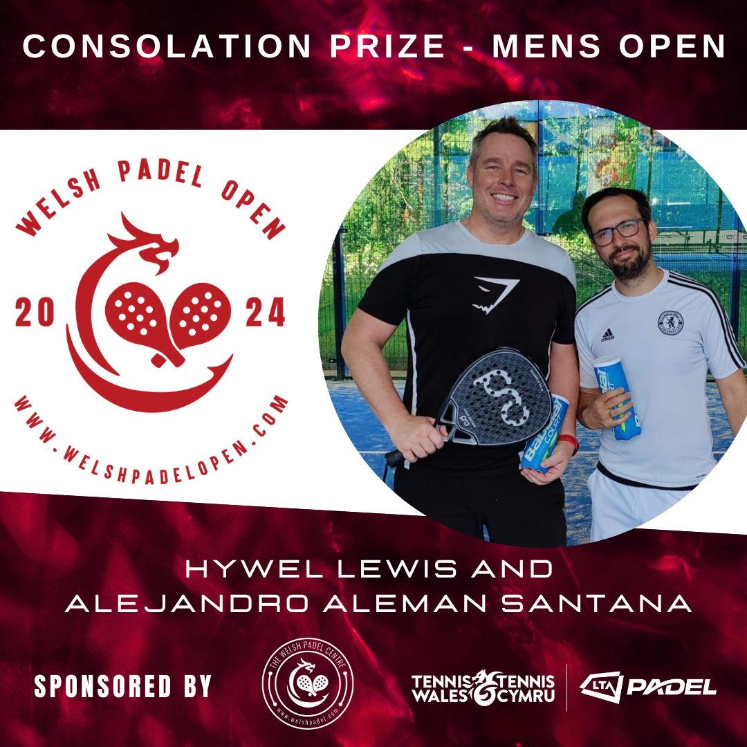 Padel Cymru ar agor 2024